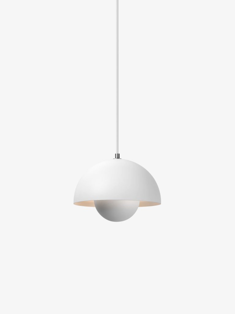 Flowerpot Pendant Ø23cm Matt White &TRADITION