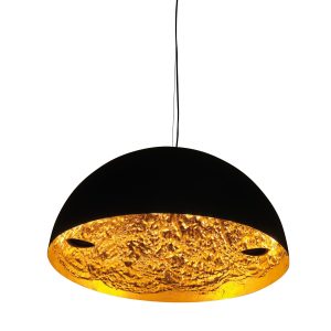 Stchu-Moon 2 Pendant Light LED BlackT Gold 80CM CATELLANI & SMITH