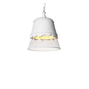 Domenica Pendant Light Ø35cm White - White Mesh KARMAN