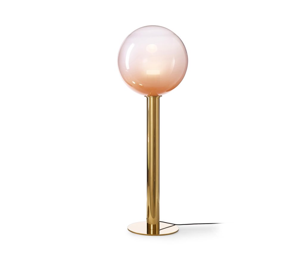 Phenomena Floor Lamp Large Flamingo Pink + Gold BOMMA