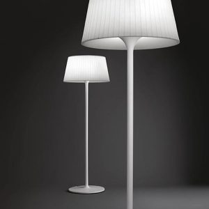 Plis Outdoor Floor Lamp (with external plug) White VIBIA