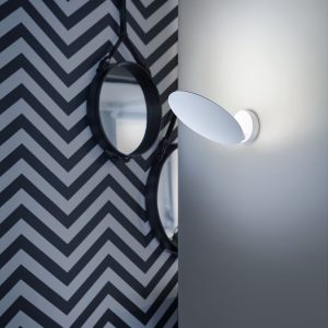 Puzzle Single Round Wall/Ceiling Light White LODES