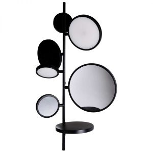 Tell Me Stories Wall Lamp with Mirror Black DCW EDITIONS