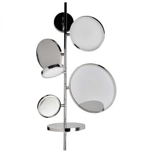 Tell Me Stories Wall Lamp with Mirror Silver DCW EDITIONS