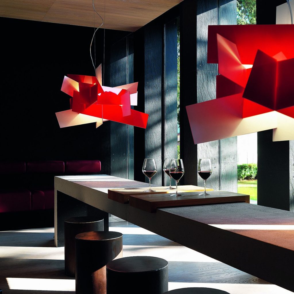 Big Bang Pendant Light XL Red FOSCARINI