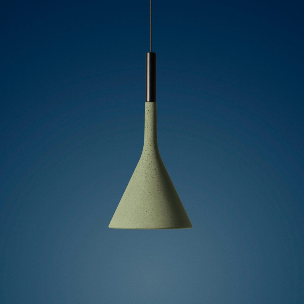 Aplomb Pendant Light Outdoor LED Green FOSCARINI