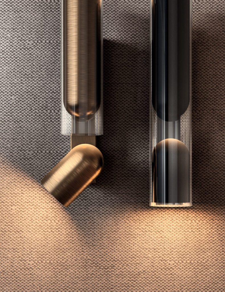 CLASH fixed Wall Lamp Brushed Bronze PENTA