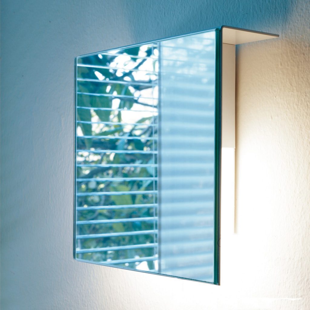 Mirror Corrubedo Design Wall Light Mirror Effect Screen FONTANA ARTE