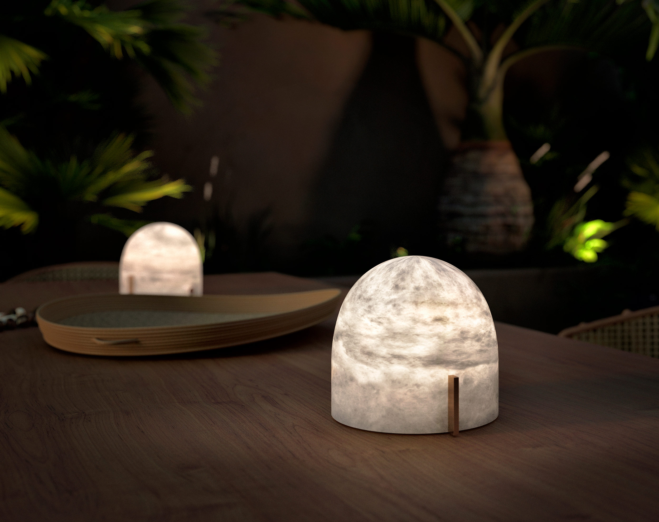 Mona portable table lamp - ATELIER ALAIN ELLOUZ