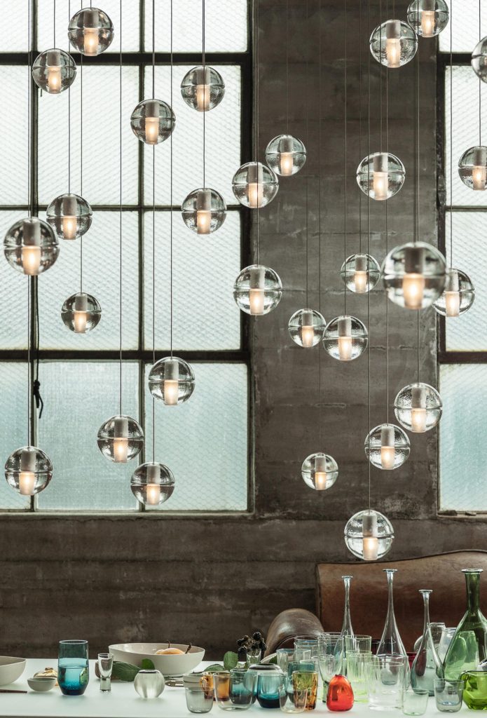Unknown 14 Series Amber Pendant Light Mini Canopy
