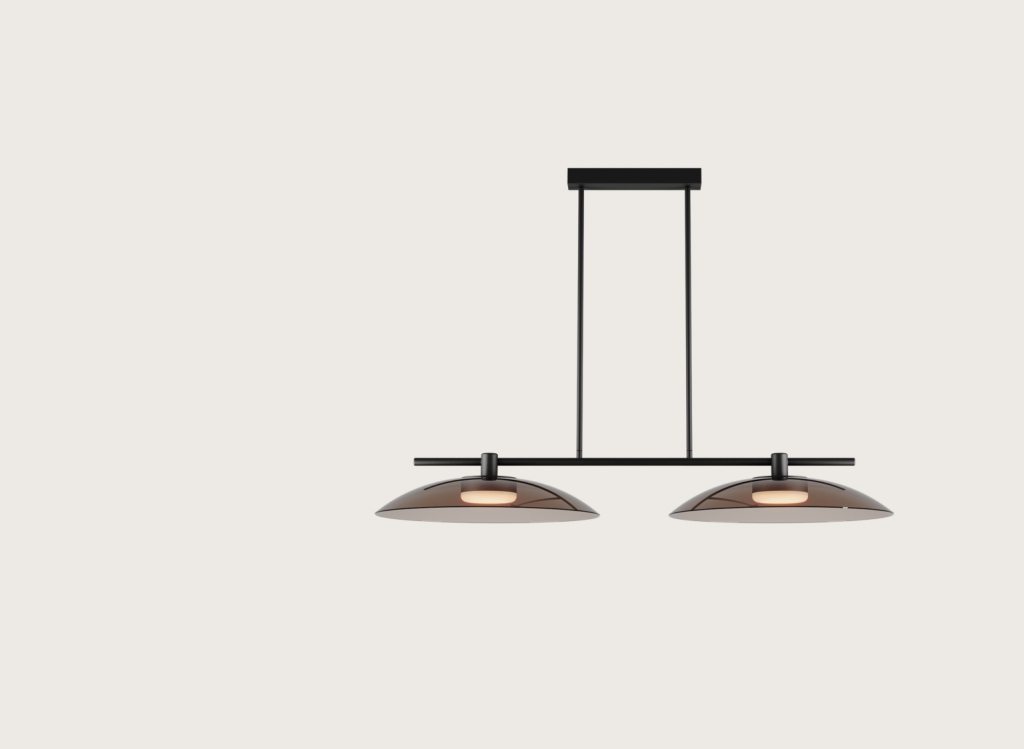 BETTY PENDANT MATT BLACK, SMOKED GREENISH BROWN- Aromas del Campo