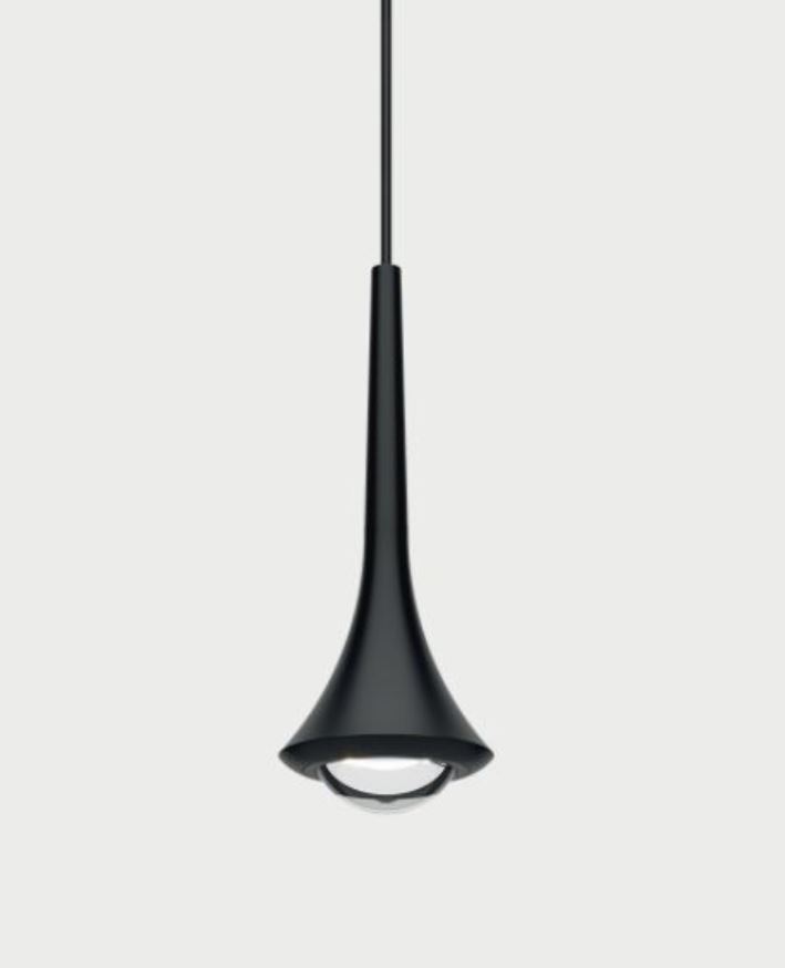 Rain Pendant Matte Black 2700K LODES