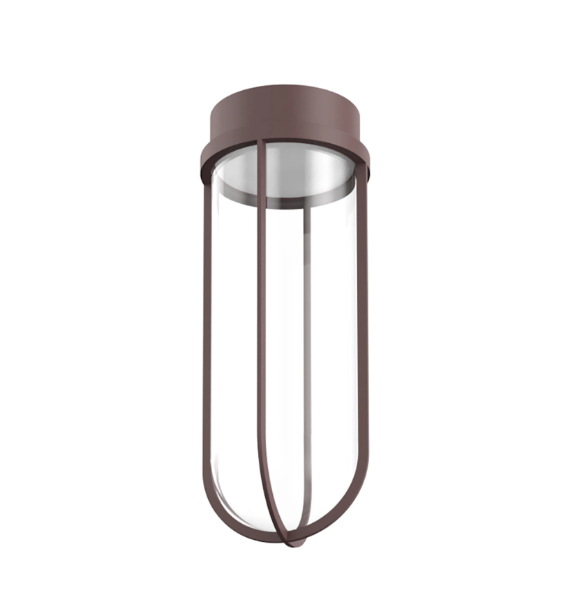 IN VITRO Outdoor Ceiling Lamp Deep Brown FLOS