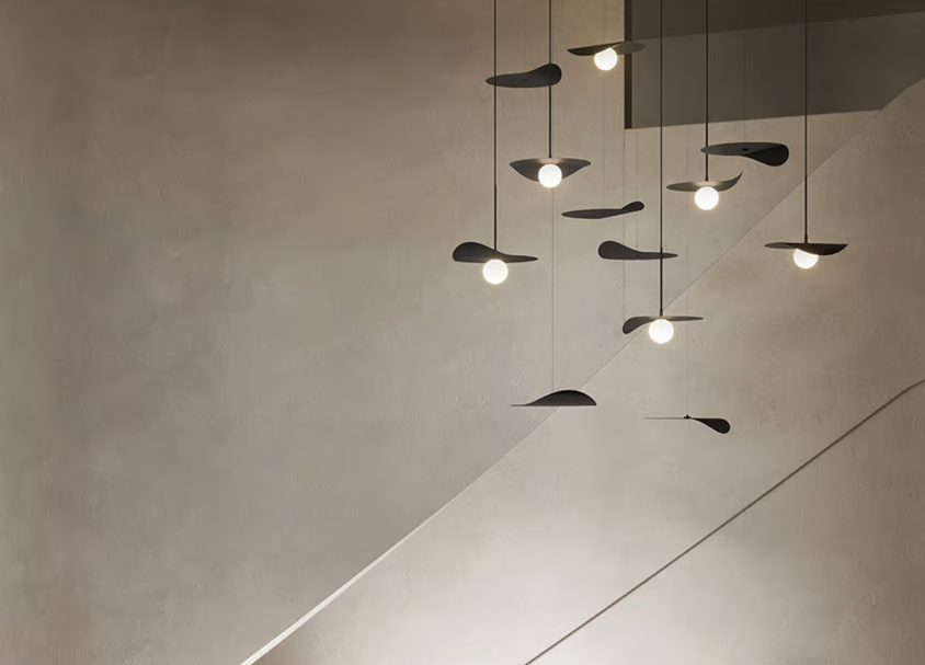Leaf pendant - KDLN (including false ceiling canopy)