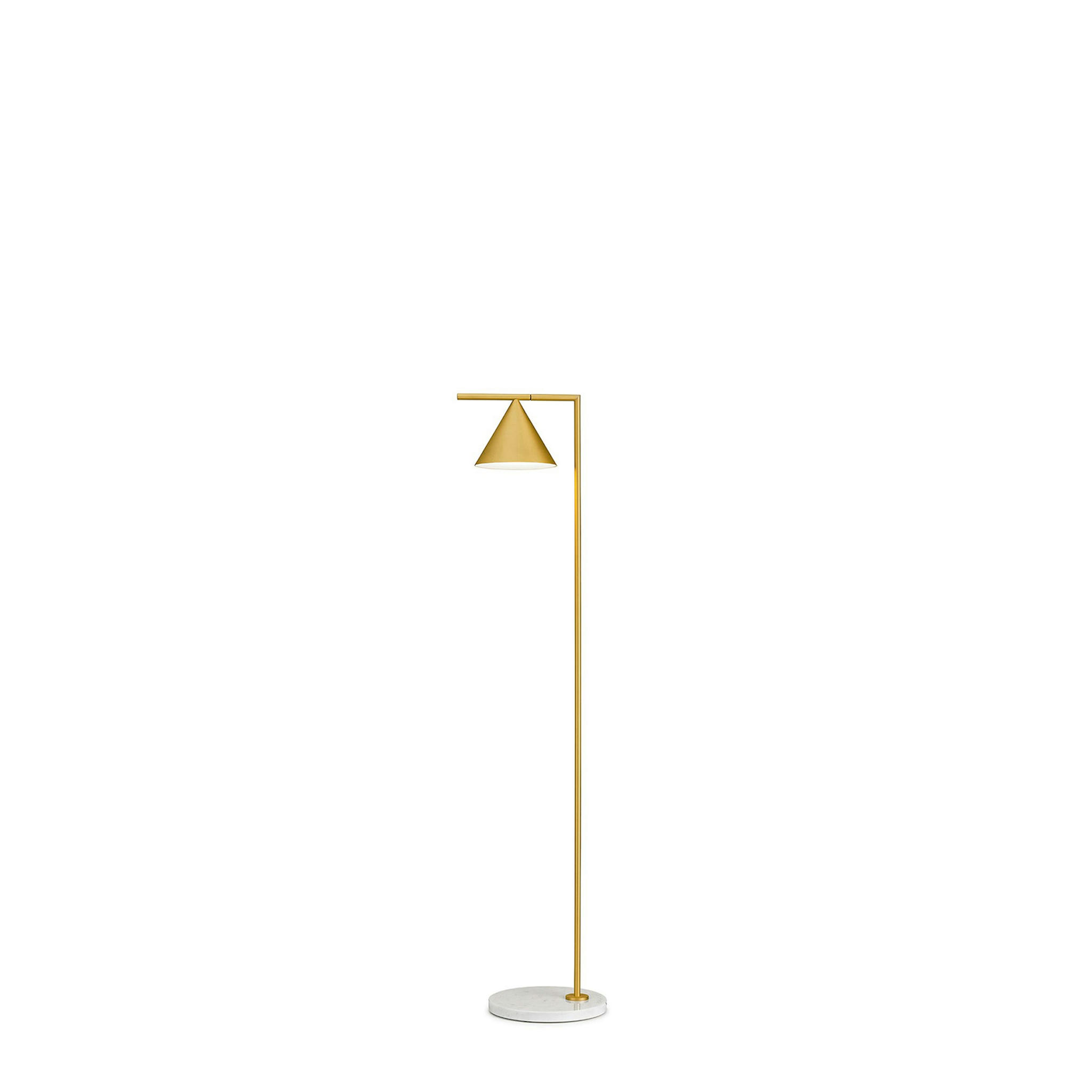 FLOS Captain Flint Floor Lamp Brushed Brass White Marble - Image 7