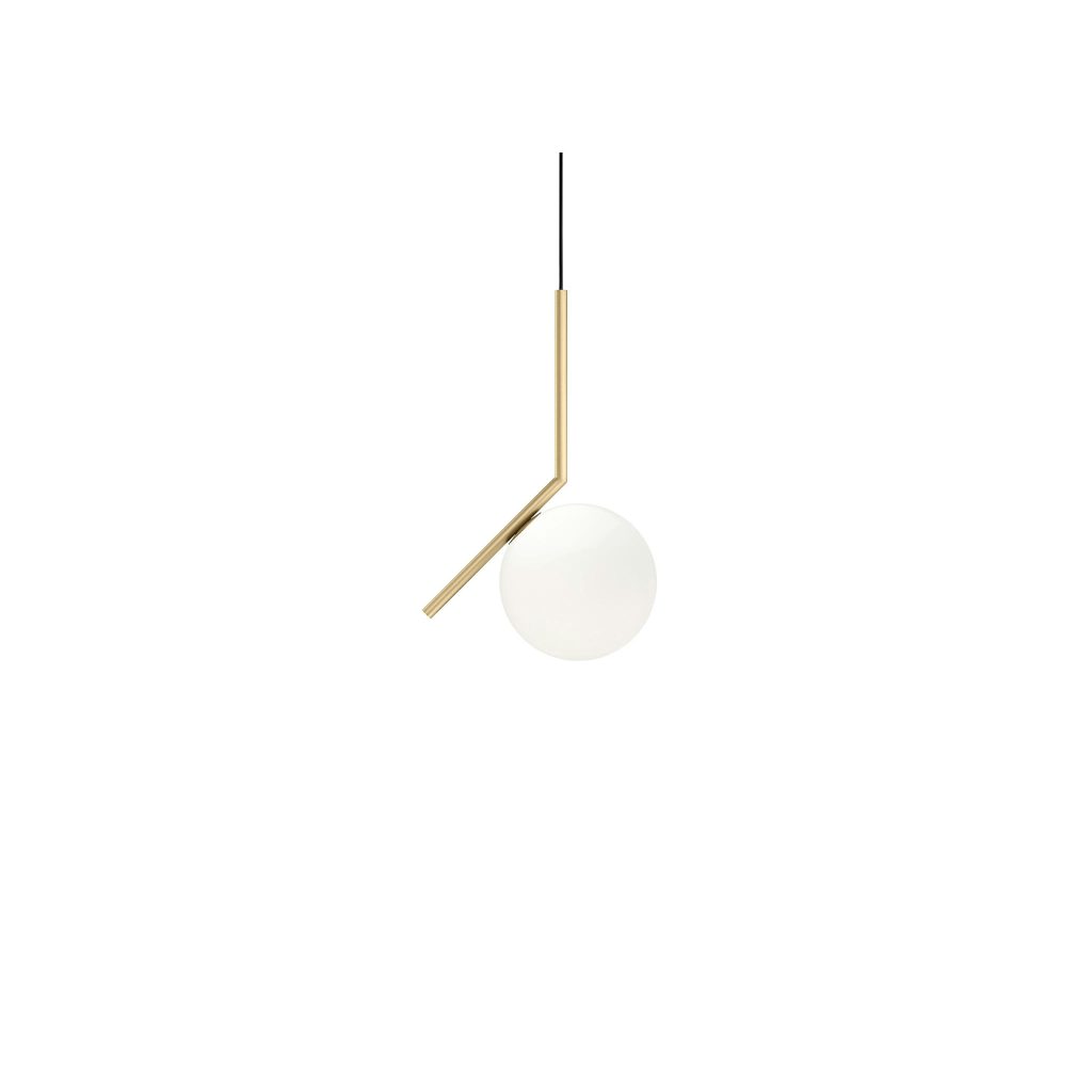 FLOS IC S1 Pendant Light Brushed Brass Ø20cm