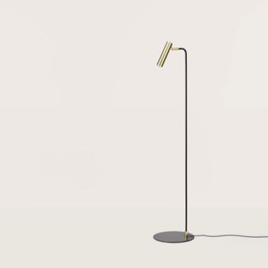 Maru Floor Lamp Black and Gold Excloosiva AROMAS DEL CAMPO