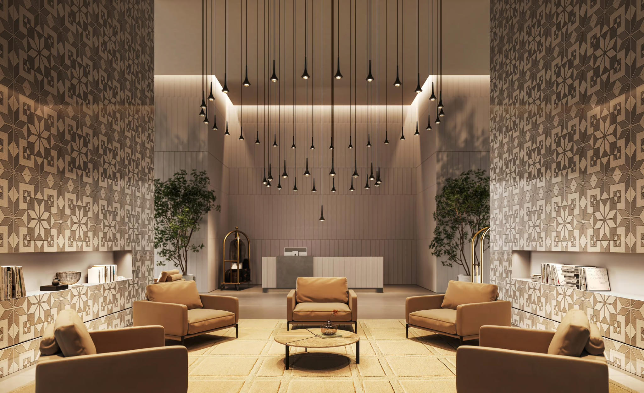 LODES Rain Pendant Chrome/Coppery Bronze 3000K LED
