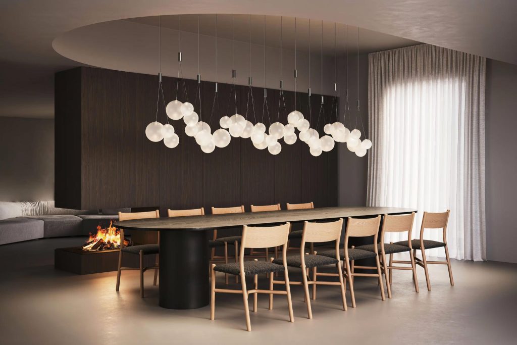LODES Random Cluster Suspension Clear Glass Pendant Light