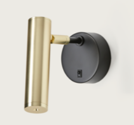 Maru Wall Lamp Black and Matt brass AROMAS DEL CAMPO