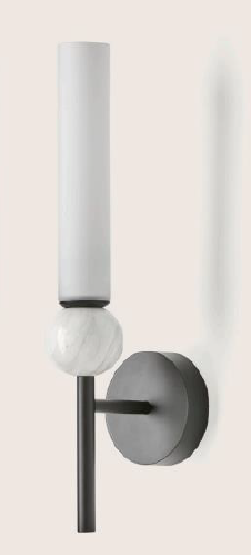 Delie Wall Light - Matt Black / White Marble - DALI VERSION - Aromas Del Campo