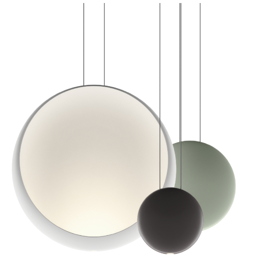 Cosmos Pendant Green, white and chocolate - 2700K - Push;1-10V;Dali VIBIA