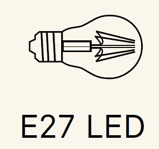 Standard Dimmable vintage bulb for Ballet composition ALTURO ALVAREZ