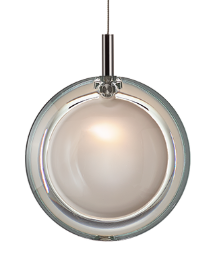 Lens Pendant White + Anthracite BOMMA