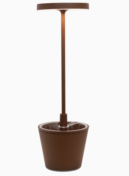 Poldina Reverso table lamp Corten ZAFFERANO