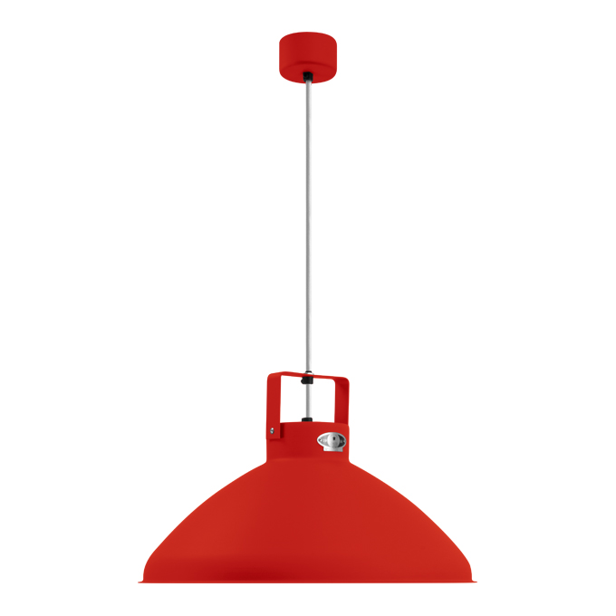 Beaumont Pendant Light Ø45cm Red Interior Finish/Silver Cordon JIELDE
