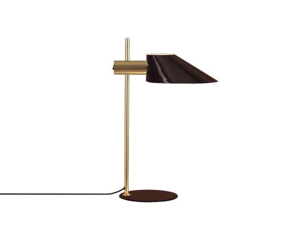 Cohen Gold Desk Lamp + Shiny Black Shade AROMAS DEL CAMPO