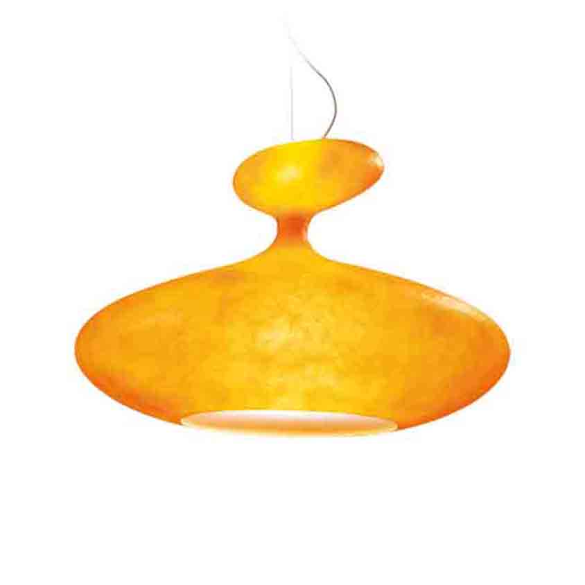 Eta Sat Pendant Light H110cm Orange KUNDALINI