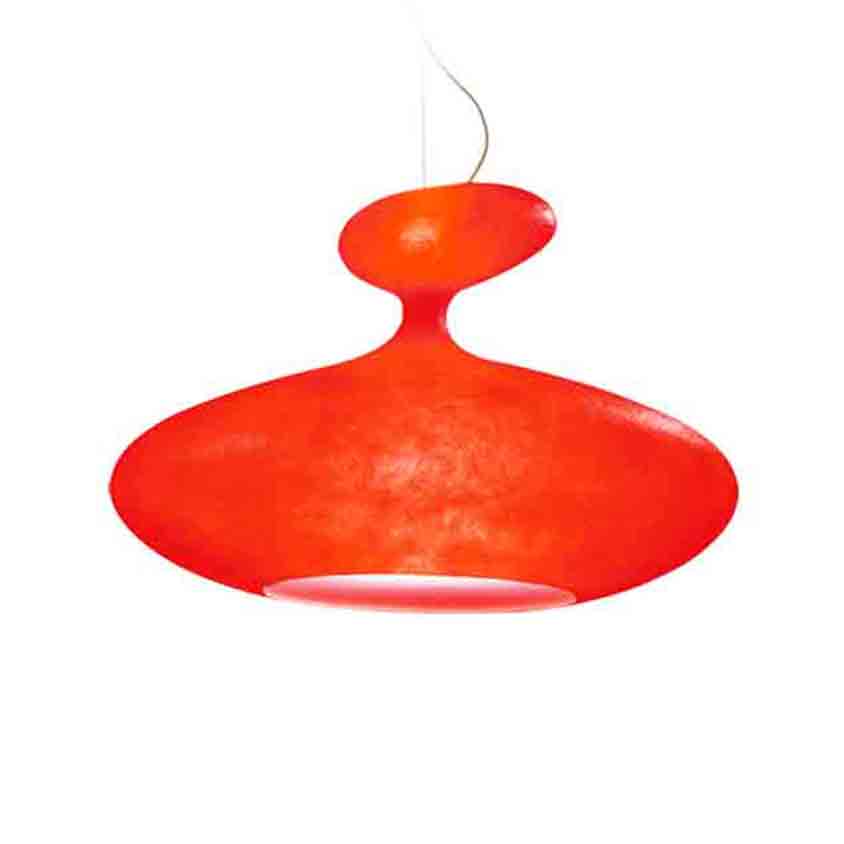 Eta Sat Pendant Light H110cm Red KUNDALINI