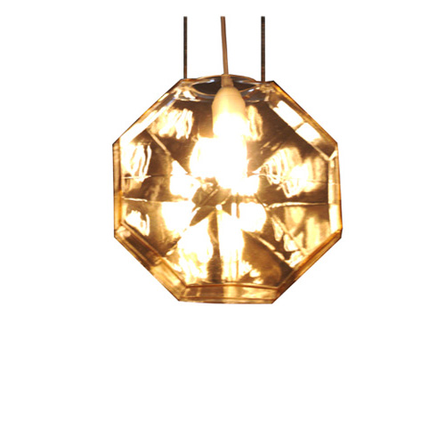 24 Karati Pendant Light Octogone Yellow Pale KARMAN