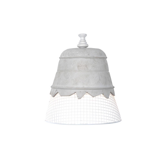 Domenica Wall/Ceiling Light White - White Mesh KARMAN