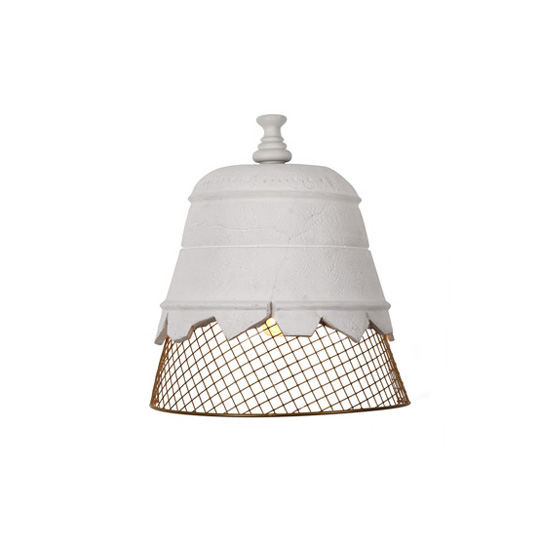 Domenica Wall/Ceiling Light White - Gold Mesh KARMAN