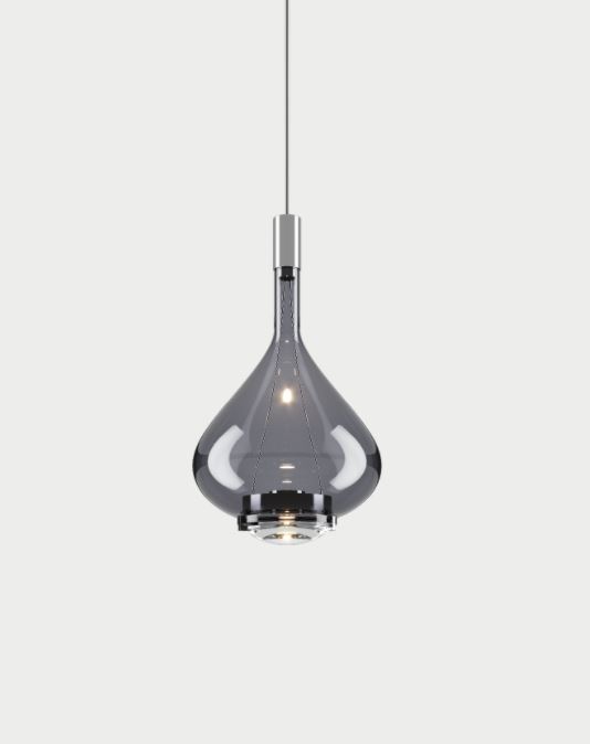 Sky-Fall Pendant Light Medium Glossy Smoke LODES