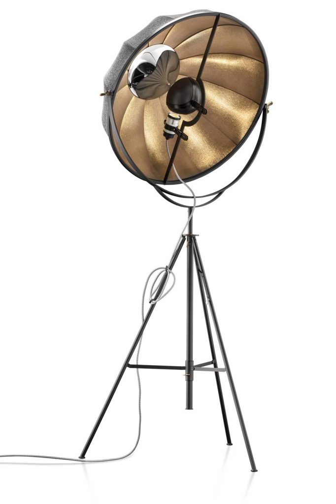 Fortuny Petite - Floor lamp - Bronze & Black - PALLUCCO