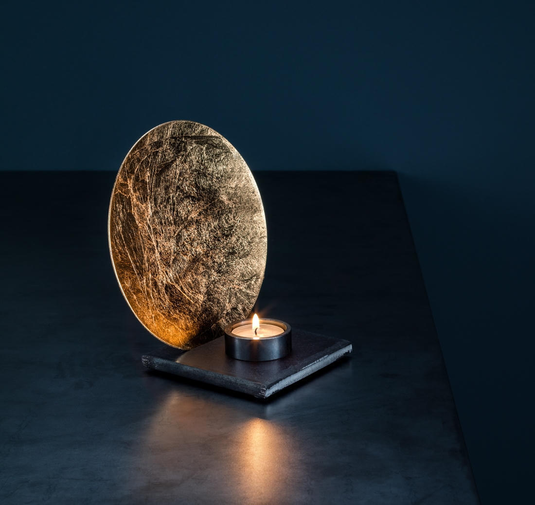 Catellani & Smith Bougeoir Luna Table Light 17cm Gold - Image 2