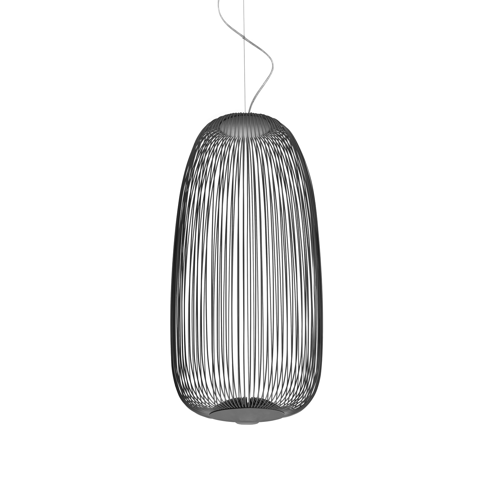 Spokes 1 Pendant Light Graphite Variable FOSCARINI