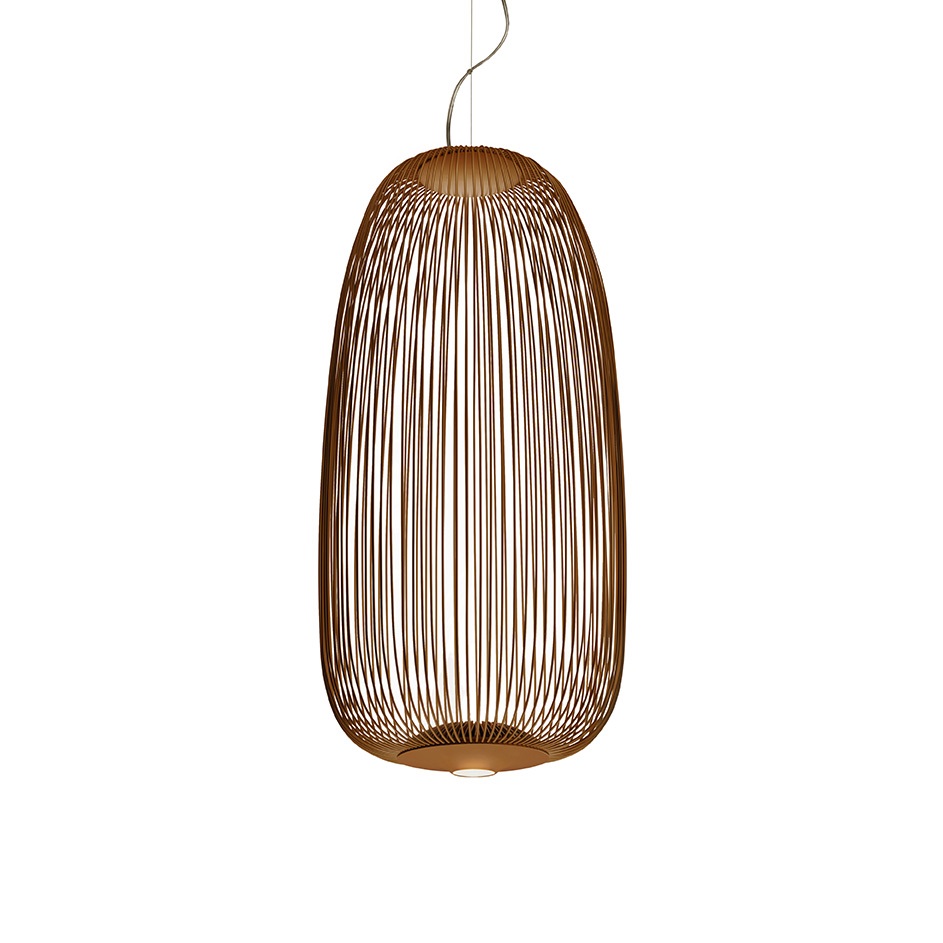 Spokes 1 Pendant Light Copper Variable FOSCARINI